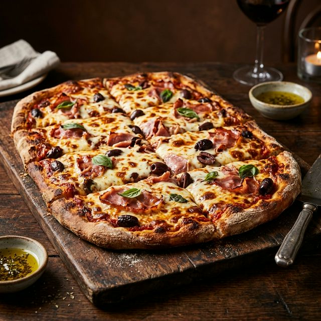 Pizzas familiares de Pollo DJ